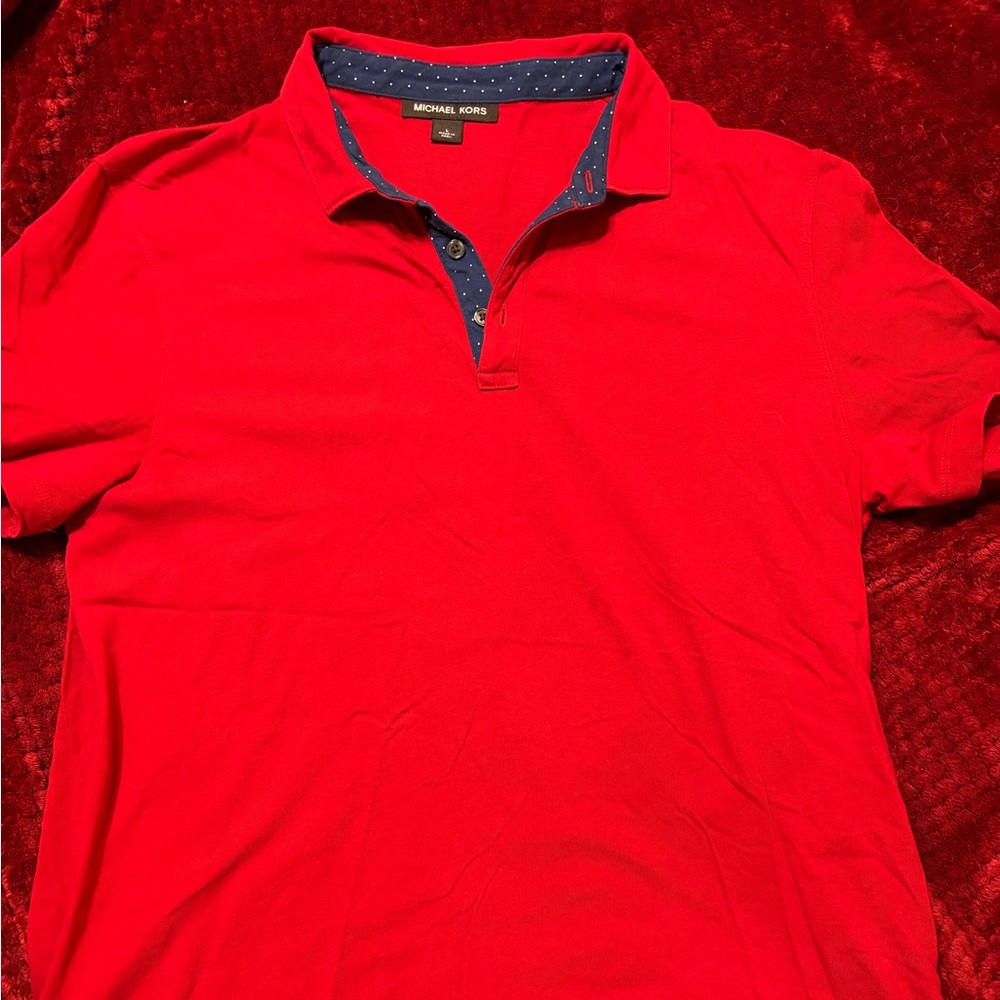 Michael Kors Men’s short sleeve polo shirt size L
